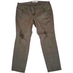 TORRID Army Green Distressed Denim Jeans - Women's Plus Size 20 S